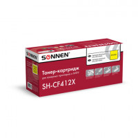 Картридж лазерный SONNEN (SH-CF412X) для HP LJ Pro M477/M452 ВЫСШЕЕ КАЧЕСТВО, желтый, 6500 страниц, 363948