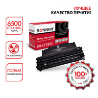 Картридж лазерный SONNEN (SH-CF280X) для HP LaserJet Pro M401/M425, ВЫСШЕЕ КАЧЕСТВО, ресурс 6500 стр., 362438