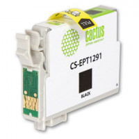 Картридж струйный CACTUS (CS-EPT1291) для EPSON Stylus B42WD/BX305W/BX625WD, черный